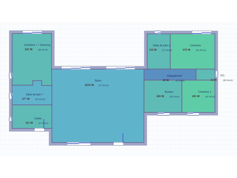 Dimensionnement d’un gainable dans une maison neuve